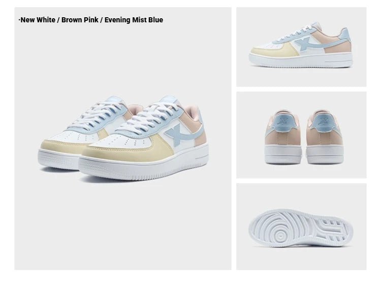 Xtep White Sneakers Women 2026 Spring Couples Versatile Trendy Casual Thick-soled Heightening Sports Shoes 874118319851