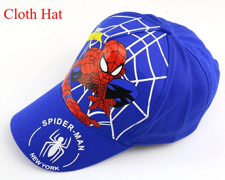 Marvel Anime figurka Spider-Man kreslená baseballová čepice bavlna polyester čepice s kšiltem pro chlapce a dívky čepice a doplňky k hlavě dětský dárek k narozeninám