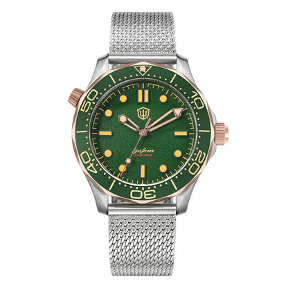 Watchdives WD007Q Diver Watch VH31 Sweep Second Quartz Movement Luminous Domed Sapphire Crystal Watches 42mm Titanium Watches