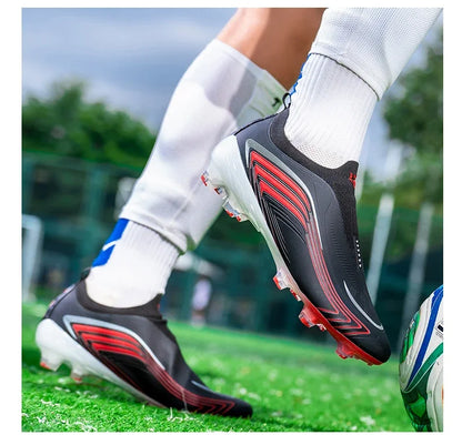 Nouvelles chaussures de football pour hommes, chaussures de football de haute qualité pour l'entraînement, crampons pour terrain gazonné, baskets très vendues, chaussures de futsal pour matchs en salle, antidérapantes po
