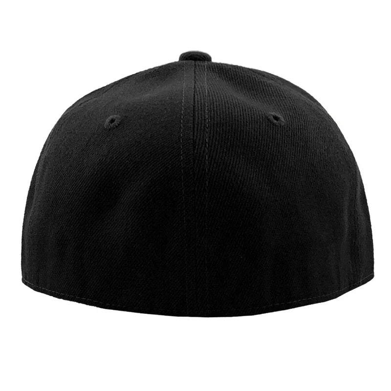 Casquette ajustée entièrement fermée, taille New York Plus Large, style « trucker » pour homme, visière plate, style hip-hop, unie, snapback, sans impression, visière plate, bord Era