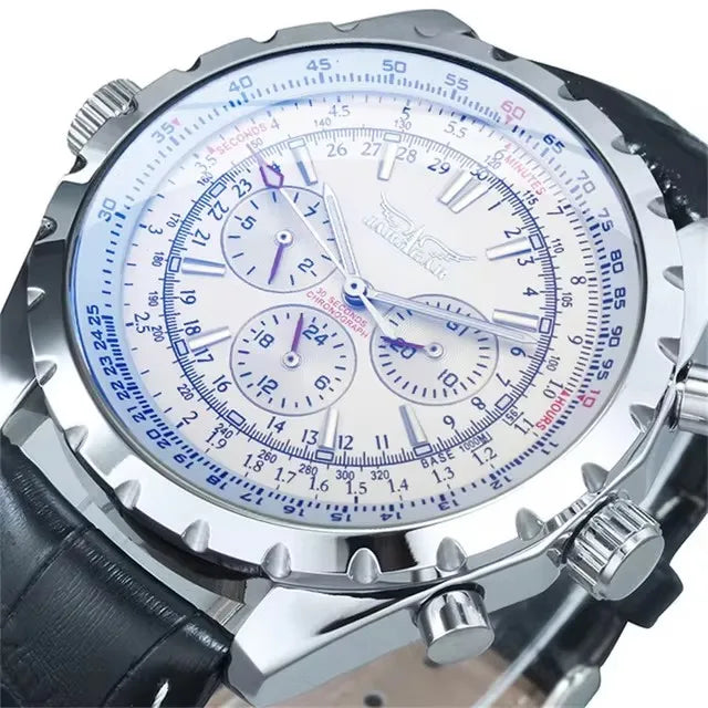 JARAGAR 212 Mechanische Automatikuhr für Herren, Business-Mode, Luxus, Wochenkalender, Herrenuhr, Premium-Geschenk, Reloj Hombre