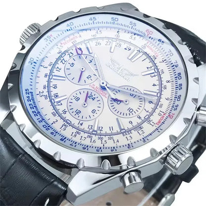 JARAGAR 212 Mechanische Automatikuhr für Herren, Business-Mode, Luxus, Wochenkalender, Herrenuhr, Premium-Geschenk, Reloj Hombre