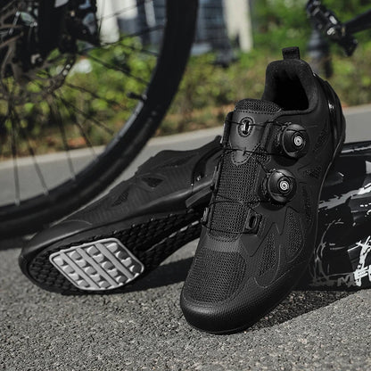 Men Non Locking Mountain Bike Shoes Without Cleats Road Bicycle Rb Speed Non Cleat Cycling Shoes Sneaker Flat Pedal Mtb Women