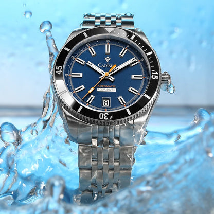 NEW 2025 CADISEN Men's Watches Mechanical Wristwatch For Men Automatic Watch Japan 8215 Ceramic Bezel 10Bar Waterproof Clock