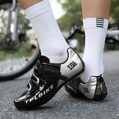New Men’s and Women’s Bicycle Shoes Outdoor Cycling Shoes with Three Functional Soles Professional Training Shoes