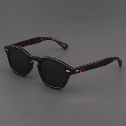 Polarized Sunglasses Men Women Johnny Depp Lemtosh Style Sun Glasses Retro Round Acetate Frame UV400 Lens Oculos
