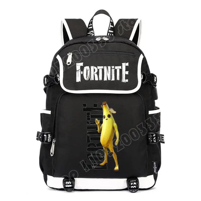 Zaino Fortnites di grande capienza, borsa a tracolla casual con porta USB, unisex, in stile anime, zaino scolastico per studenti, nuovo e alla moda, regalo di cancelleria