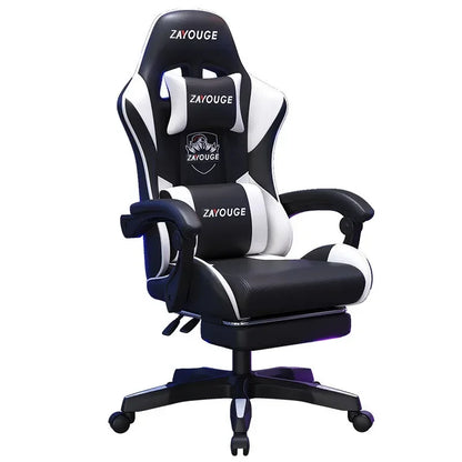Chaise de jeu pivotante à dossier réglable, chaise de jeu confortable, chaise de jeu ergonomique pour le bureau à domicile, les longues heures de jeu et les streamers.