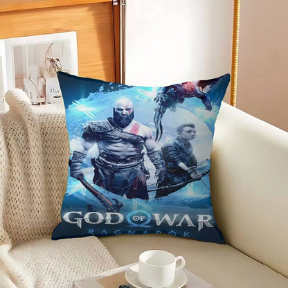 God of War Ragnarok 2022 Cushion Cover Polyester Sofa Cushions Decorative Throw Pillows Home Decoration Pillowcover