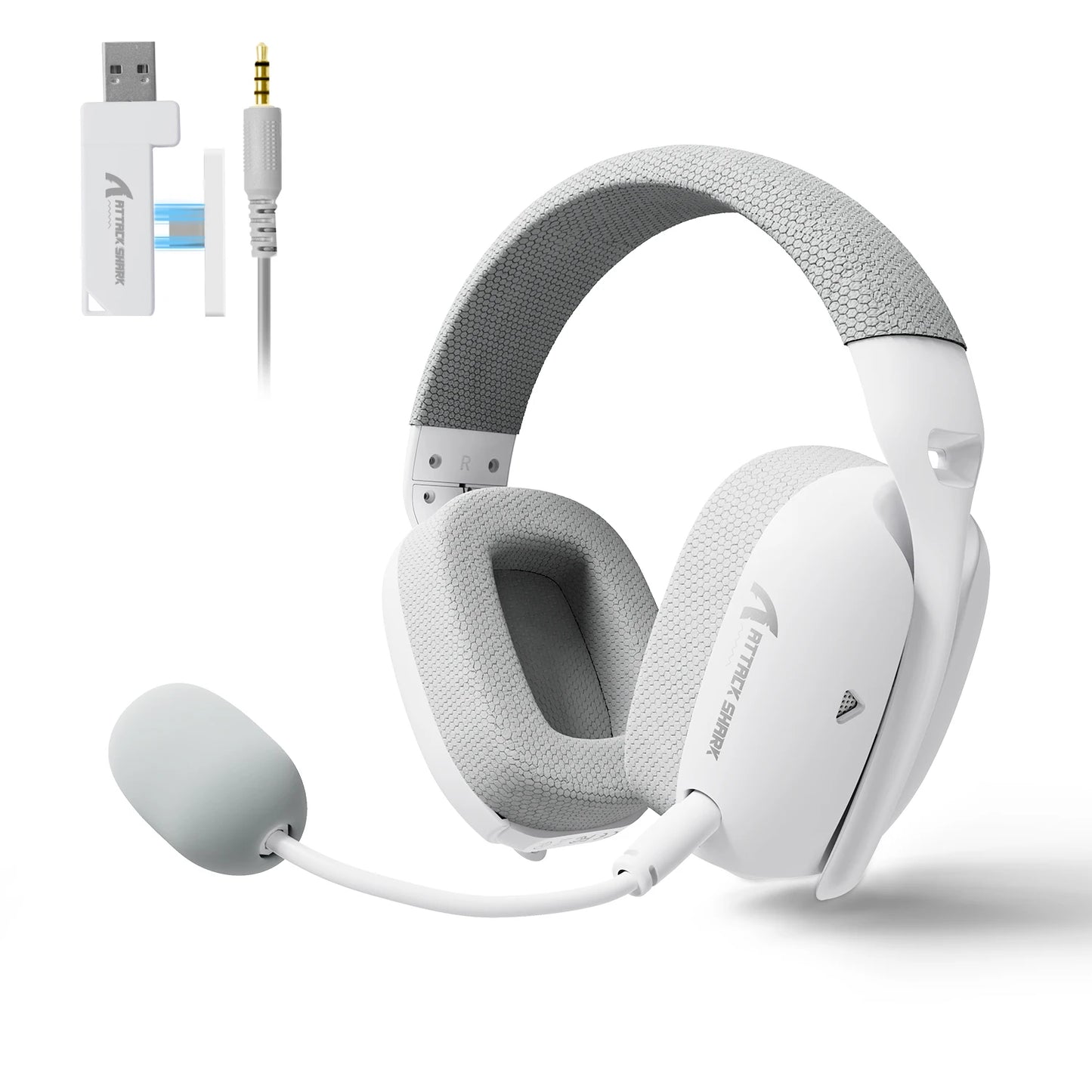 ATTACK SHARK L80PRO 3-in-1 Gaming-Headset – Kabellose Bluetooth-Kopfhörer mit niedriger Latenz, Doppelmikrofon, 40mm Hi-Fi-Sound und stabiler Verbindung fürs Gaming