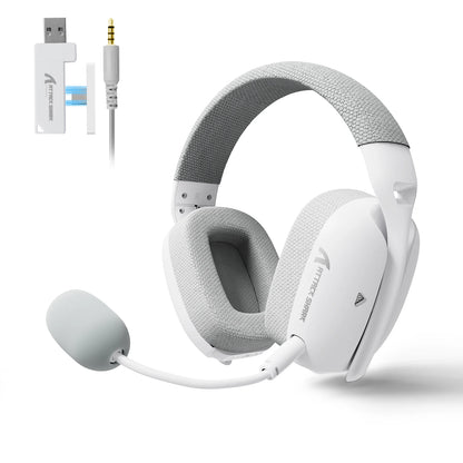 ATTACK SHARK L80PRO 3-in-1 Gaming-Headset – Kabellose Bluetooth-Kopfhörer mit niedriger Latenz, Doppelmikrofon, 40mm Hi-Fi-Sound und stabiler Verbindung fürs Gaming