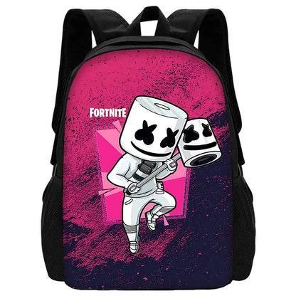 Beliebter FortniteS Schulrucksack für Kinder mit Umhängetasche und Federtaschen – Schultaschen für Jungen und Mädchen, ideales Geschenk
