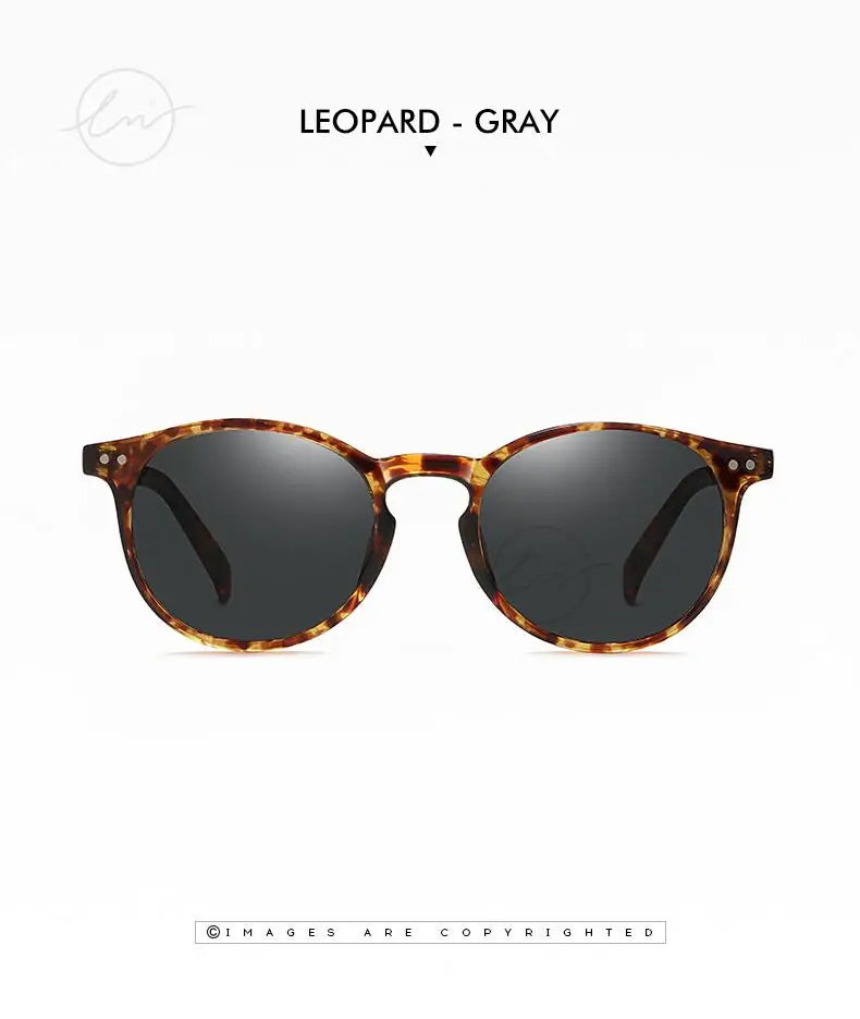 LM Retro runde solbriller til kvinder og mænd, ultralette TR90, polariserede, unisex, kørselsbriller, vintage solbriller, UV400, Gafas De Sol