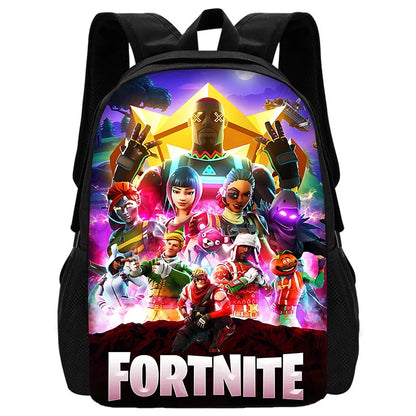 Beliebter FortniteS Schulrucksack für Kinder mit Umhängetasche und Federtaschen – Schultaschen für Jungen und Mädchen, ideales Geschenk