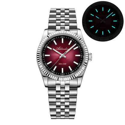 Orologio da uomo ADDIESDIVE AD2073 nuovo, vetro zaffiro, 36mm, VH31, quadrante sunburst, quarzo, impermeabile 10Bar, da immersione, luminoso
