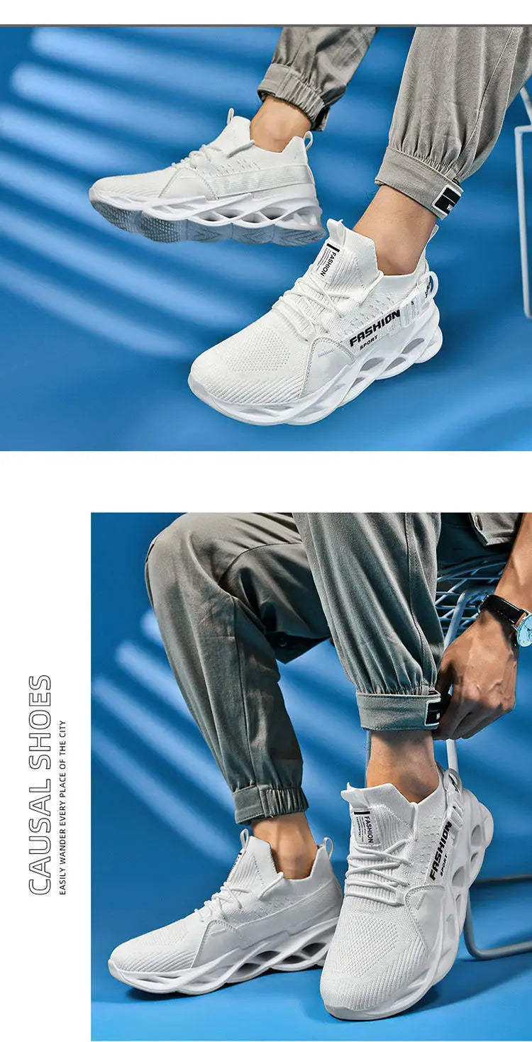 Moda Lila Casual Sneakers Dam Herr Blade Löparskor Storlek 48 Lätta Andningsbara Sportskor Herr Mesh-sneakers