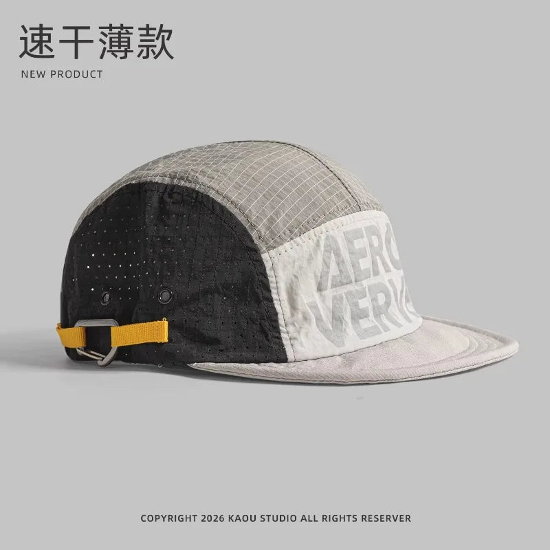 Japanilaiset retro-väriset 5-paneeliset baseball-lippikset miehille, kesän ulkoiluun, retkeilyyn ja vapaa-aikaan, auringonsuojaksi, niche-tyyliset naisten hatut