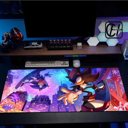 Keyboard Pad Padding Mat Anime Sonic The Hedgehog Mouse Mat Desk Mat With Pad Gaming Accessories Prime Gaming XXL HYBXXC