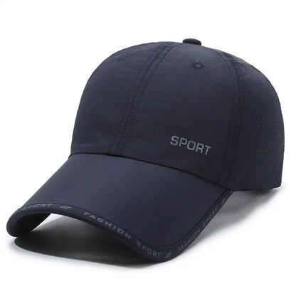 Schnelltrocknende, strapazierfähige Baseballkappe, UV-Schutz, atmungsaktiv, verstellbar, für Radfahren, Wandern, Angeln und andere Sportarten – Trucker-Cap für Damen und Herren