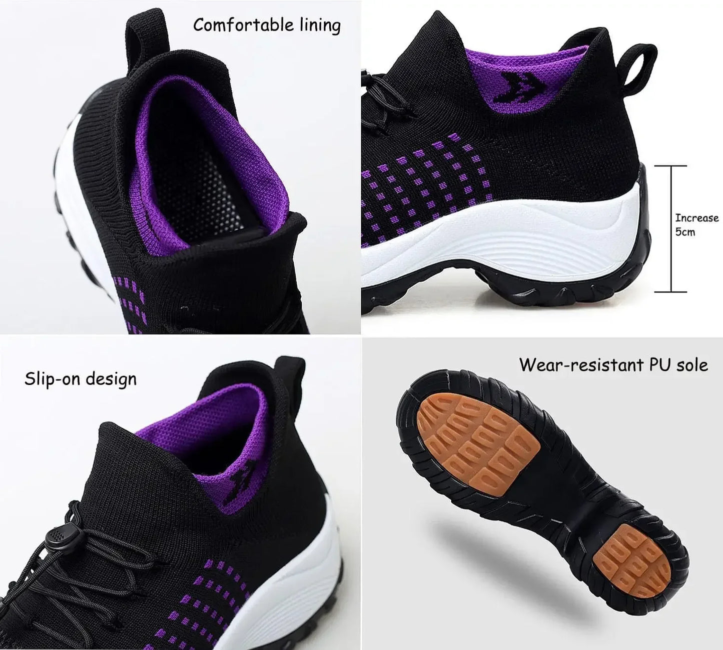 Scarpe Orthowear comfort da donna e da uomo, scarpe Comfortwear Ortho elastiche e ammortizzate, traspiranti, scarpe da basket