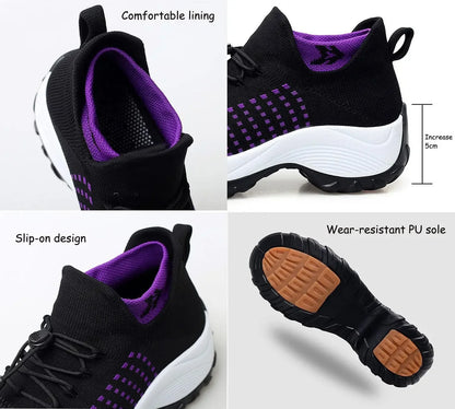 Scarpe Orthowear comfort da donna e da uomo, scarpe Comfortwear Ortho elastiche e ammortizzate, traspiranti, scarpe da basket