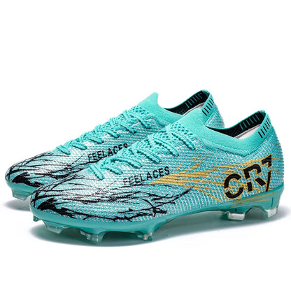 Chaussures de football légères pour hommes et jeunes, crampons d'entraînement d'extérieur, baskets de football respirantes et antidérapantes