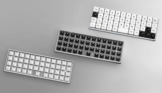 Chosfox GEONIX48 Rev.2 Low Profile Keyboard Single/Three Mode Portable Mechanical Keyboard Kit For LOW MX Switch Support QMK/VIA