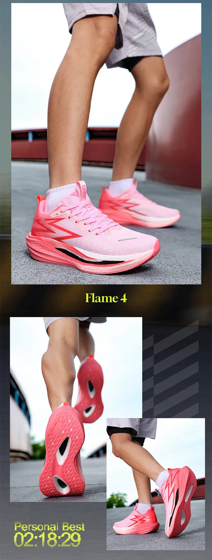 Αθλητικά Παπούτσια Τρεξίματος Marathon για Άνδρες με Carbon Board, Εξειδικευμένα Αθλητικά, Διαπνέοντα, Ελαφριά, Άνετα Chunta Sneakers για Γυναίκες