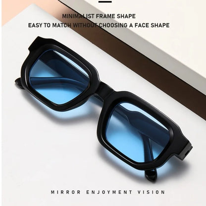 UV Protection Small Frame Square Sunglasses Punk Square Women Sun Glasses Leopard Print UV400 Retro Eyewear Photography