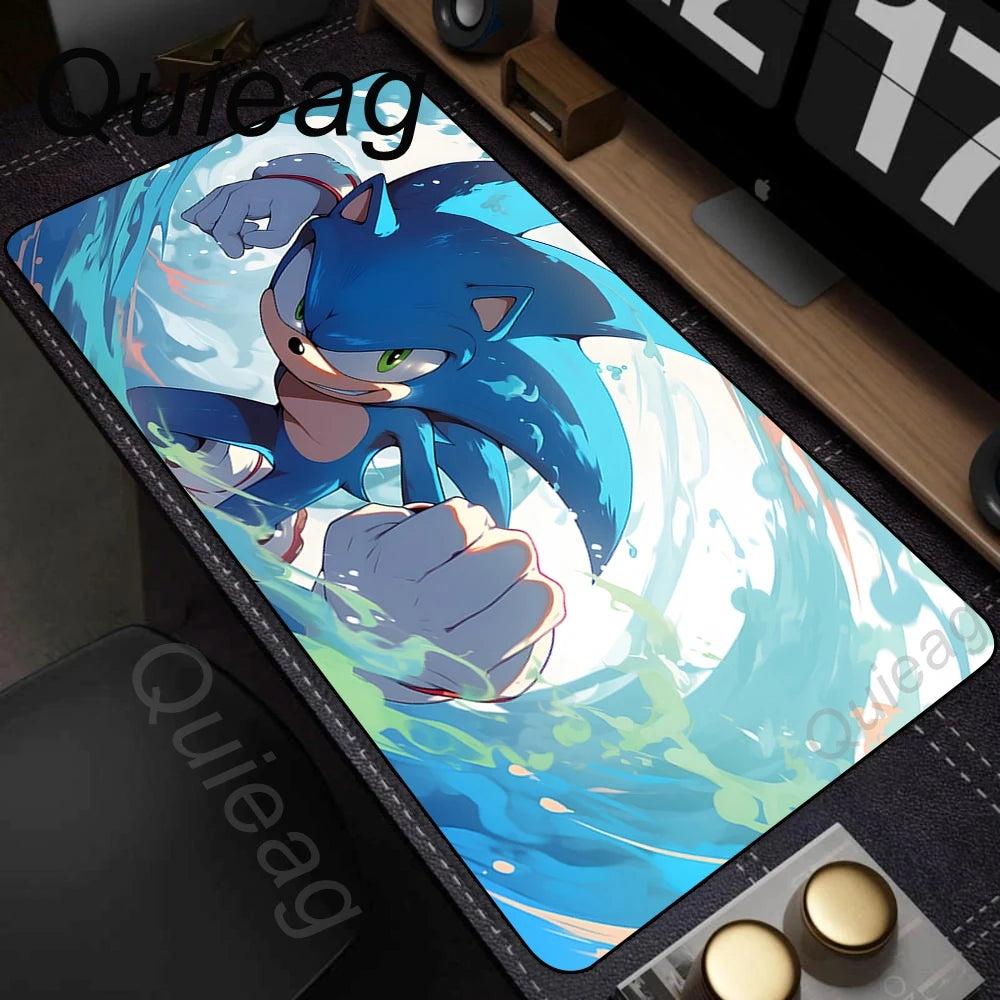 Cute Anime HD Print Mousepad Laptop Desk Mouse Mat PC Gaming Accessories Keyboard Pads Rubber Soft Sonic The Hedgehog Mouse Pads