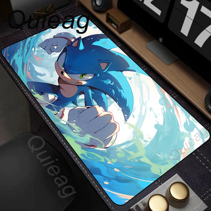 Cute Anime HD Print Mousepad Laptop Desk Mouse Mat PC Gaming Accessories Keyboard Pads Rubber Soft Sonic The Hedgehog Mouse Pads