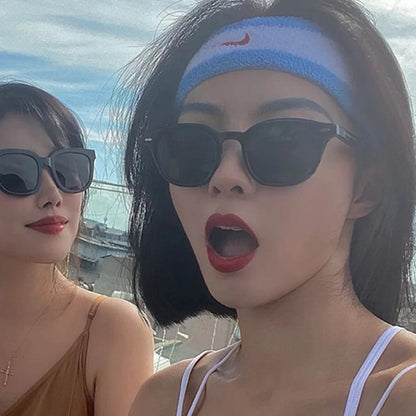 Retro Round Sunglasses Fashion Rice Nail Box Sunglasses For Men And Women Trend Joker Sunglasses