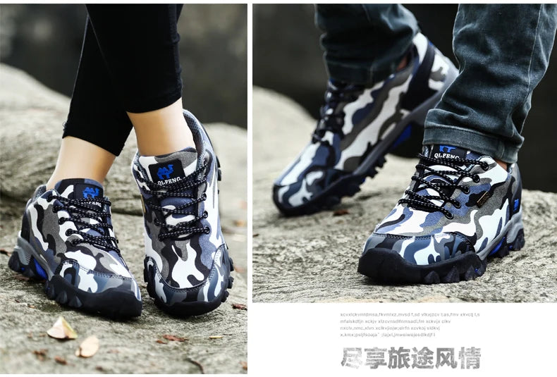 Casual Shoes Men Summer Outdoor Sneakers Women Footwear Trainer Waterproof Camouflage Army Shoe Male Military Shoes Tenis Jeans