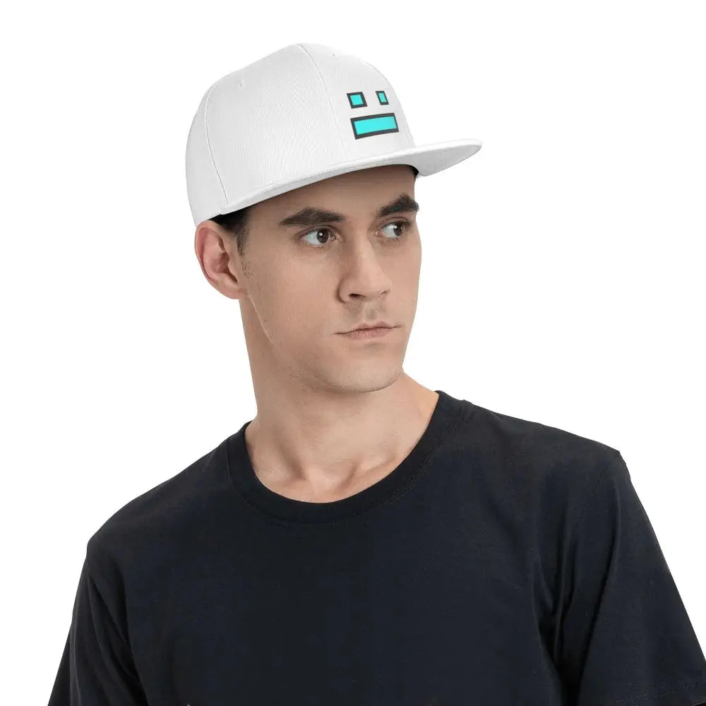 Videoigra Geometry Dash: bejzbolske kapice Snapback za moške in ženske, nastavljive kapice, hip-hop bejzbolske kapice, casquette