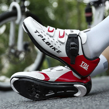 New Men’s and Women’s Bicycle Shoes Outdoor Cycling Shoes with Three Functional Soles Professional Training Shoes