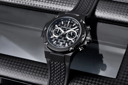 Relógios de quartzo para homem PAGANI DESIGN – Cronógrafo desportivo de luxo, estanque, com ponteiros luminescentes e vidro de safira com tratamento antirreflexo
