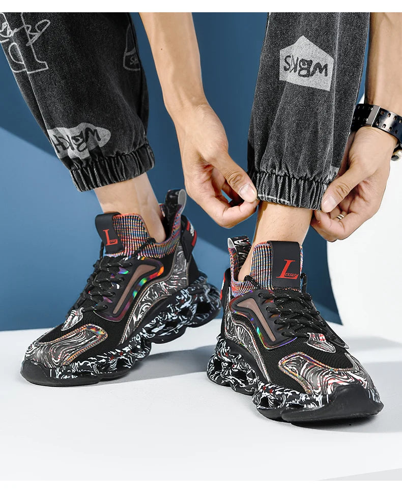 Men's Sneakers Luxury Designer Casual Shoes Platform Shoes Fashion Blade Loafers Running Shoes for Men