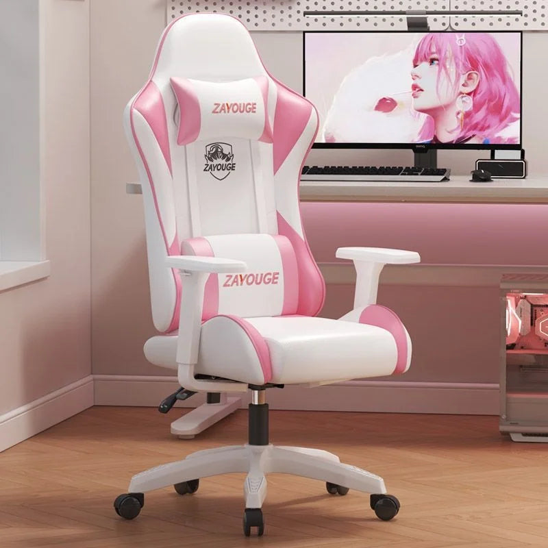 AOLIVIYA Gaming-Bürostuhl mit Liegefunktion, drehbar, höhenverstellbar, mit Rückenlehne und Fußstütze, für Zuhause, Computer, Internetcafé und E-Sports