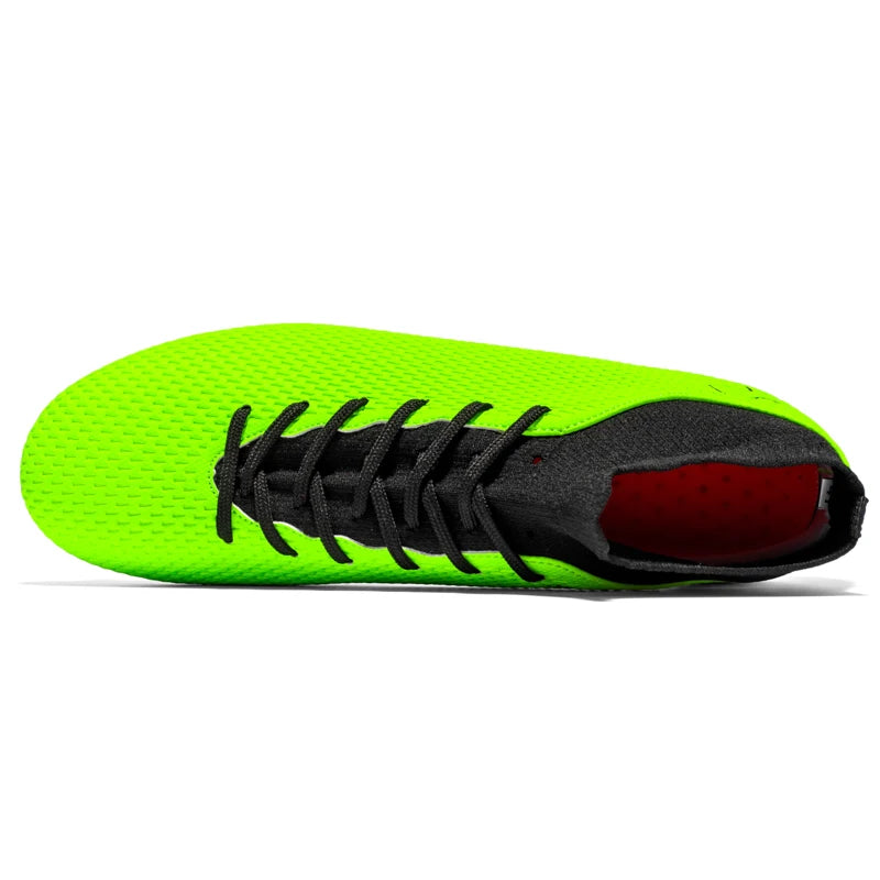New Unisex Long Spike Football Boots Men Broken Nail Soccer Shoes AG/TF Training Soccer Cleats Sneakers Non-Slip Ankle Shoes