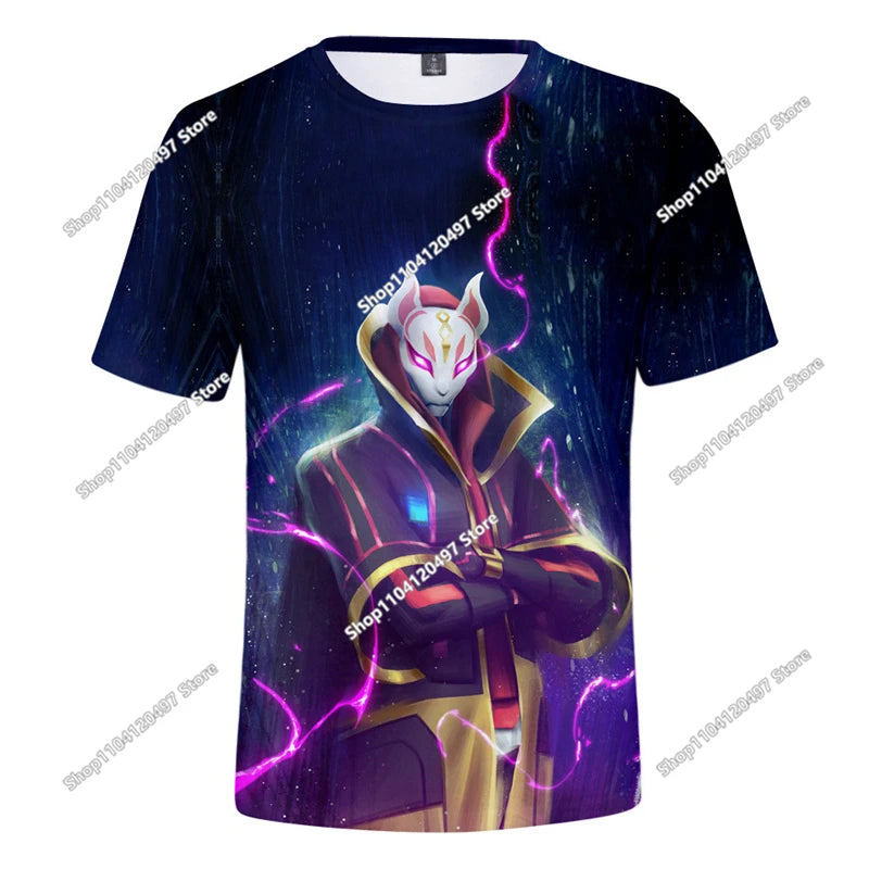 Halloween Peely 3d T-shirt Boys Girls Christmas Fortnite Tees Battle Royale Streetwear Kids Victory Game Men T Shirt Clothes