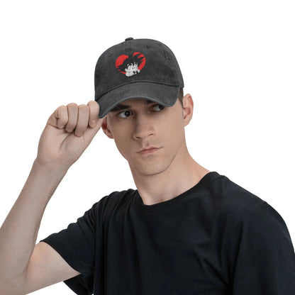 Dragon Ball DBZ Goku Baseball Caps Distressed Cotton Red Heart Headwear Unisex Style Outdoor All Seasons Travel Gift Hats Cap - produit gaming premium Fraquane