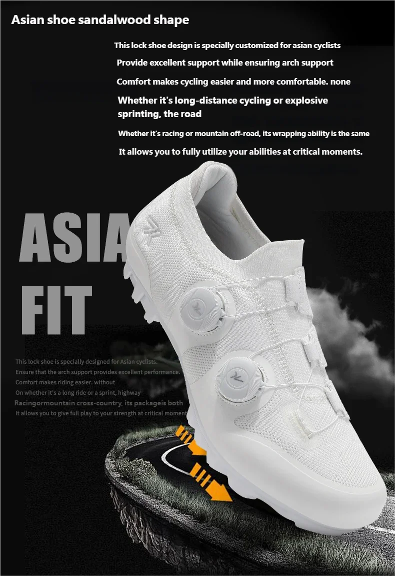 Men's MTB Cycling Shoes New Women's Pink Self-Locking Cleats Speed Road Bicycle Shoes Flat Trail Racing SPD Mountain Bike Sneakers