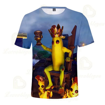 Camiseta 3D Fortnite Victory Game para bebé, ropa infantil Harajuku, camiseta para niños, diseño adorable Battle Royale Hero, tops para niños y niñas