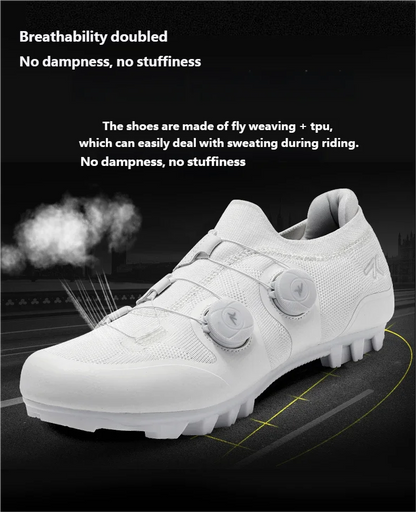 Men's MTB Cycling Shoes New Women's Pink Self-Locking Cleats Speed Road Bicycle Shoes Flat Trail Racing SPD Mountain Bike Sneakers