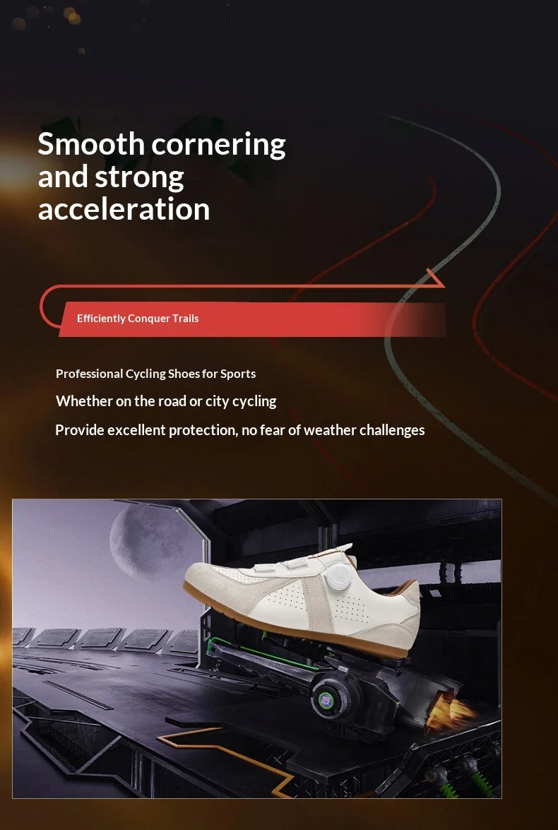 Women's non-lock mountain bike shoes, no cleats, road cycling RB speed rubber sole shoes, men's rubber sole cycling shoes