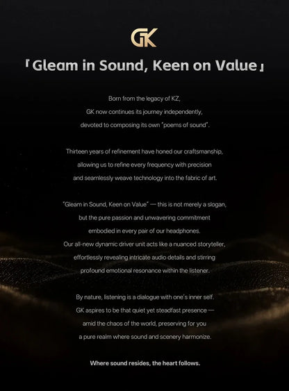 Kz Gk Kunten 1DD Dynamic Drive Earphone Hifi IEMs in ear Earbuds 2pin Detachable Cable Metal Gamer Audiophile headset