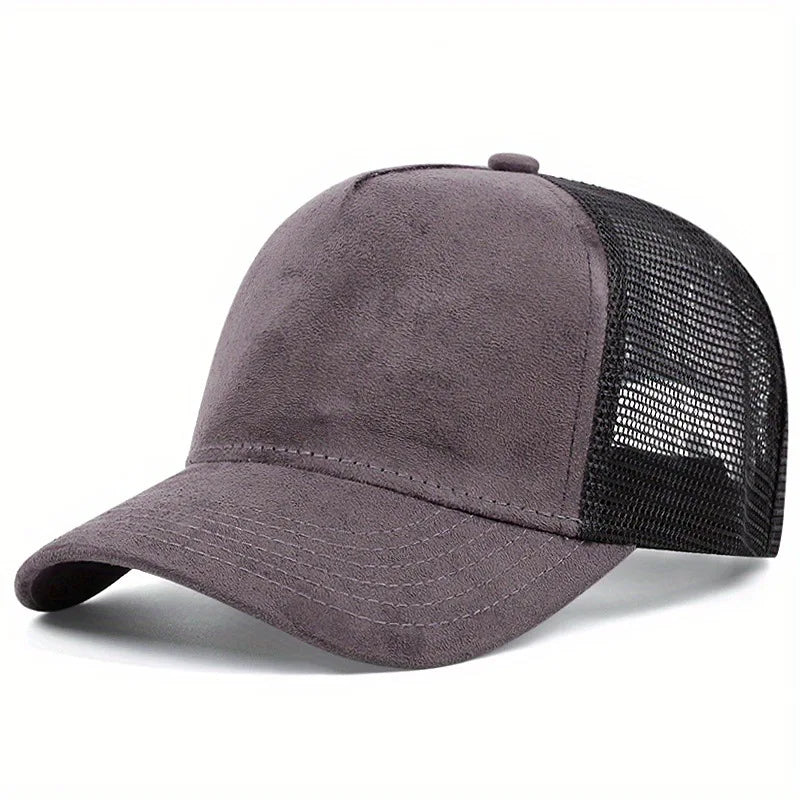 Letní síťovaná baseballová čepice pro ženy a muže s písmenkovou nášivkou, snapbacková čepice, ležérní, prodyšná, unisex, street, hip hop, trucker čepice