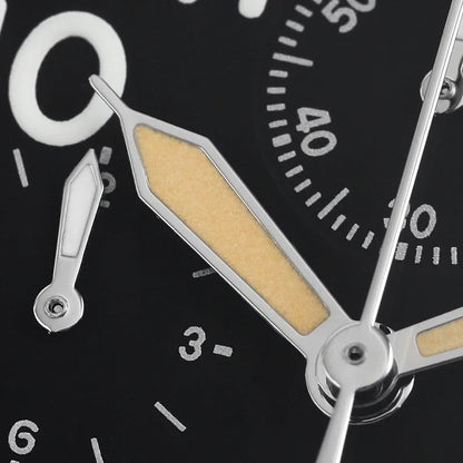 Reloj cronógrafo de cuarzo Militado VK61 VK67, 39 mm, caja de acero inoxidable 316L, 3 esferas, resistente al agua 100M, reloj militar multifunción