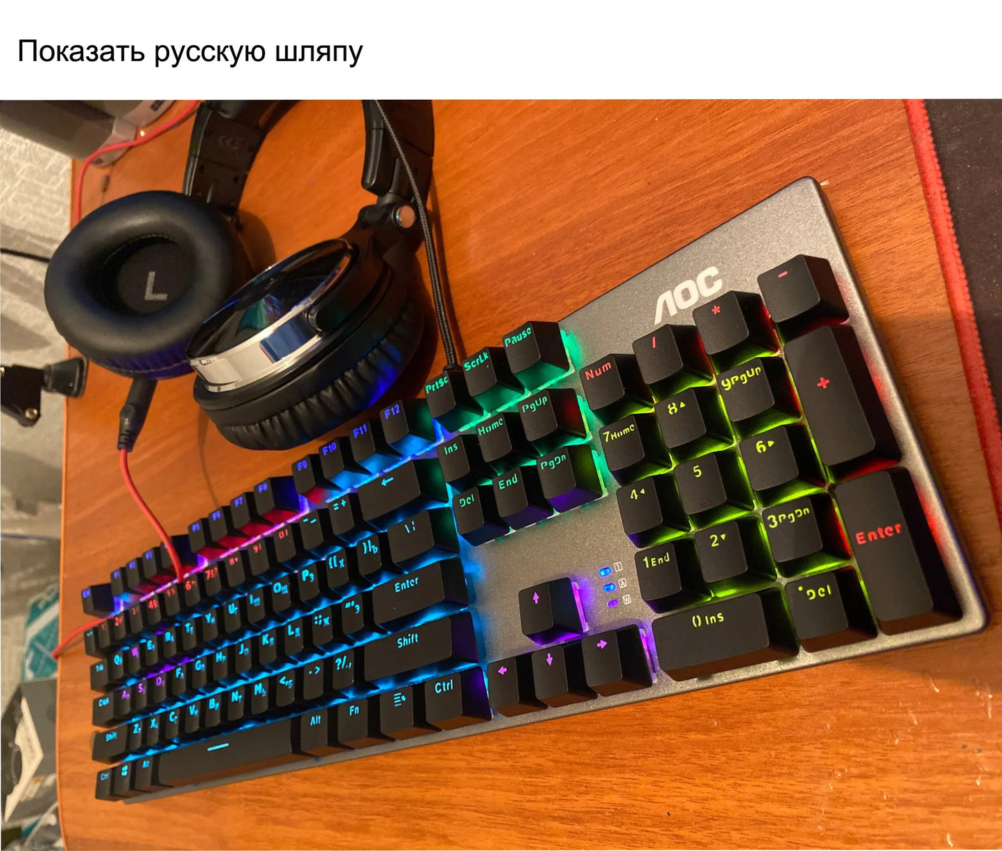GK410 104 Keys Metal Panel Mechanical Keyboard RGB Light Green Black Tea Axis Esports Full Non-Impact Game Computer Keyboard